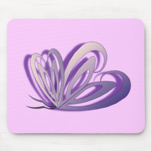 Schmetterlings-Herz-Entwurfs-Mausunterlage Mousepad