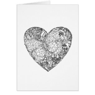 Schmetterlings-Herz-Muster