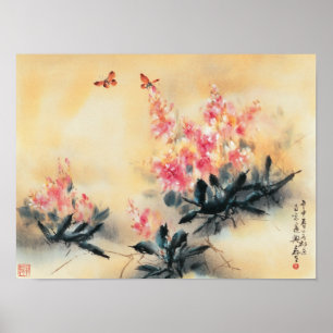 Schmetterlings-im Frühjahr Plakat
