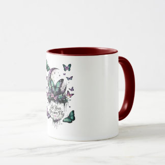 Schmetterlings-Kaffeetasse | Fairycore Florale Ins Tasse
