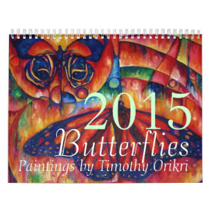 Schmetterlings-Kalender 2015 durch Timothy Orikri Kalender
