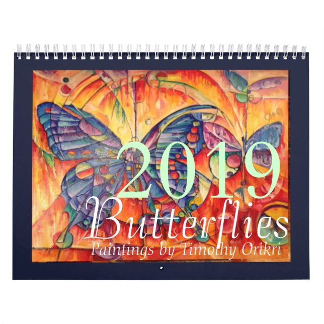 Schmetterlings-Kalender 2019 durch Timothy Orikri Kalender (Titelbild)