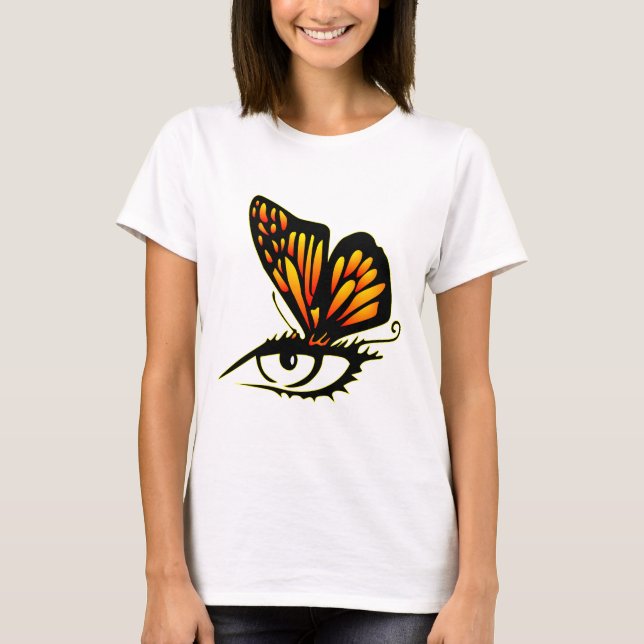 Schmetterlings-Kunst T-Shirt (Vorderseite)