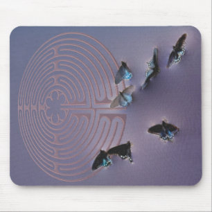 Schmetterlings-Labyrinth Mousepad