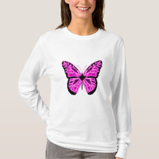 Schmetterlings-Langarmshirt für Damen T-Shirt