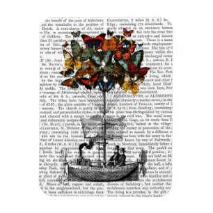 Schmetterlings-Luftschiff Magnet