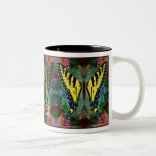 Schmetterlings-Magie IV Zweifarbige Tasse