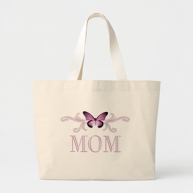 Schmetterlings-Mama-Taschen-Tasche Jumbo Stoffbeutel (Vorne)