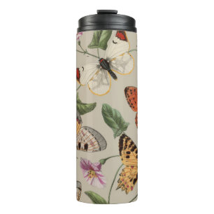 Schmetterlings-Motte-Natur-Kollektion-Zeichnung Thermosbecher