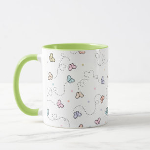 Schmetterlings-Nahtlosmuster Tasse