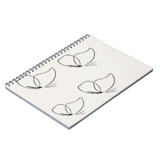 Schmetterlings Notizbuch Notizblock