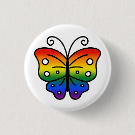 Schmetterlings-Pin-Badge für schwule Pride Button