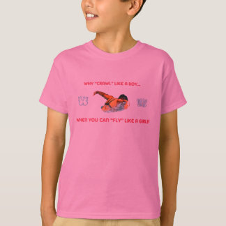 Schmetterlings-Schlagmannswim-T - Shirt für Kinder