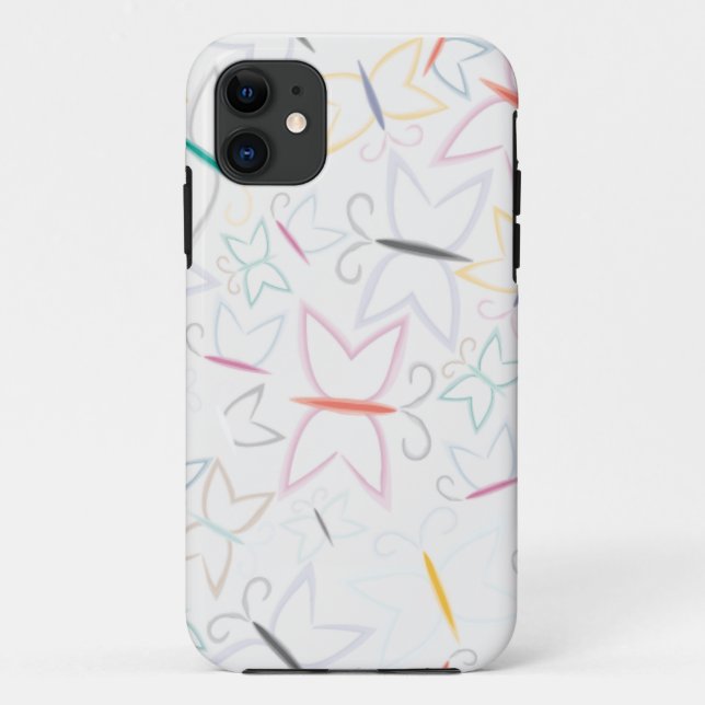 Schmetterlings-Schwarm-Handy-Fall Case-Mate iPhone Hülle (Rückseite)