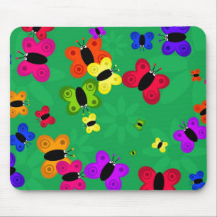 Schmetterlings-Schwarm Mousepad