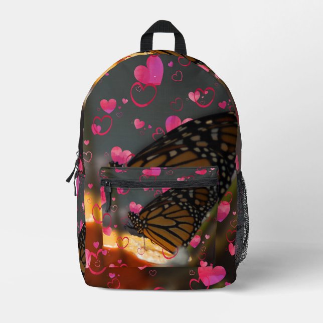 Schmetterlings-Spaß Bedruckter Rucksack (Vorderseite)