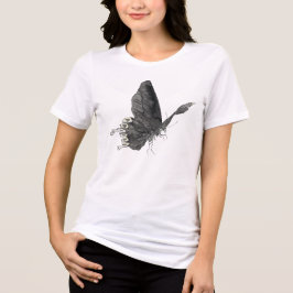 Schmetterlings-Spaß-Illustration Grafik Tri-Blend Shirt