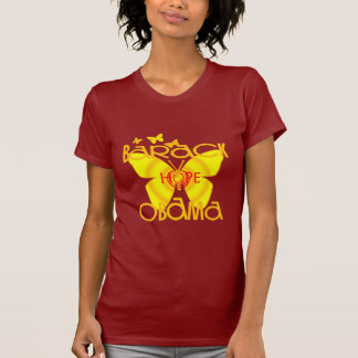 Schmetterlings-T - Shirt, der Barack Oama stützt T-Shirt