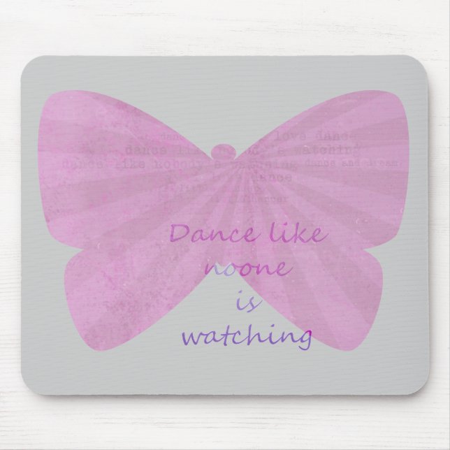 Schmetterlings-Tanz Mousepad (Vorne)
