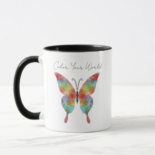 Schmetterlings-Tasse Color Splash Tasse