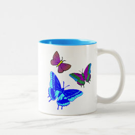 Schmetterlings-Tasse Zweifarbige Tasse