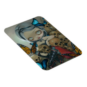 "Schmetterlings-und Knochen-" Magnet