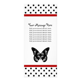 Schmetterlings-und Tupfen-Gestell-Karten Werbekarte