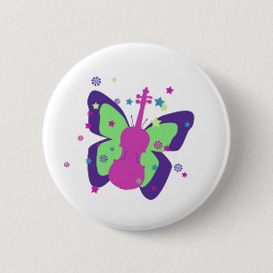 Schmetterlings-Violine Button