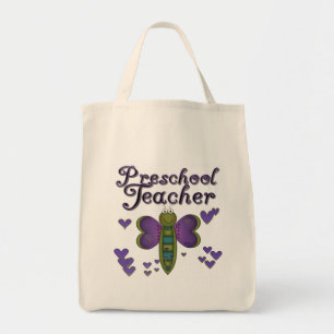 Schmetterlings-Vorschullehrer-T-Shirts und Tragetasche