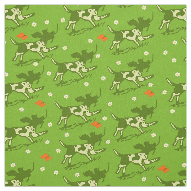 Schmetterlings-Wiese Stoff (Muster)