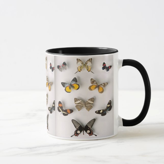 Schmetterlingsammlung, Wecker-Tasse Tasse (Rechts)