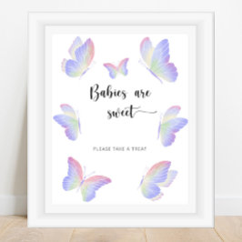 Schmetterlingsbabys sind süß poster