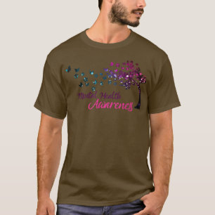 Schmetterlingsbaum 3338 für psychische Gesundheit T-Shirt