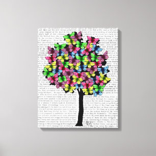 Schmetterlingsbaum Leinwanddruck