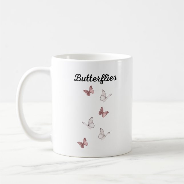 Schmetterlingsbecher Kaffeetasse (Links)