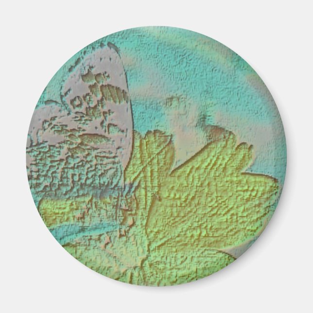 Schmetterlingsbild Magnet (Vorne)