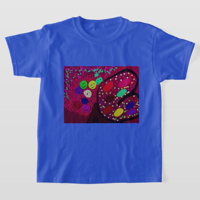 Schmetterlingsblühender Rosenbaum T-Shirt (Ablage )