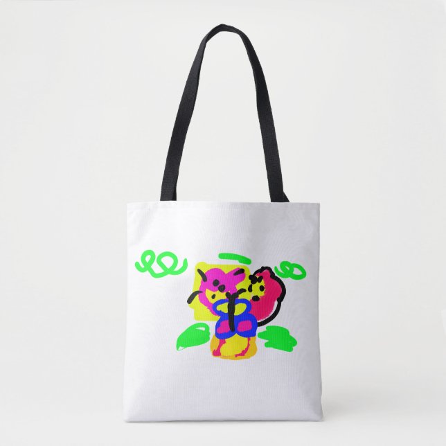 Schmetterlingsblumen  tasche (Vorderseite)