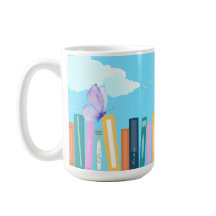 Schmetterlingsbücher Kaffeetasse