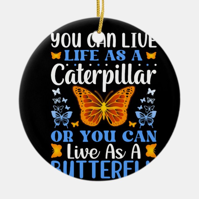 Schmetterlingsbündel Keramik Ornament (Vorne)