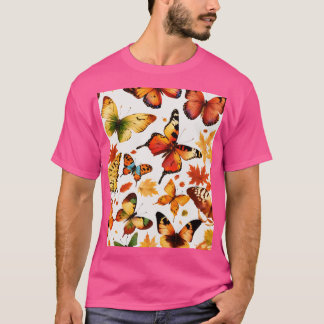 Schmetterlingsdesign für nahtlose Herbstschmetterl T-Shirt