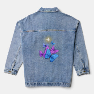Schmetterlingsdesign Jeansjacke