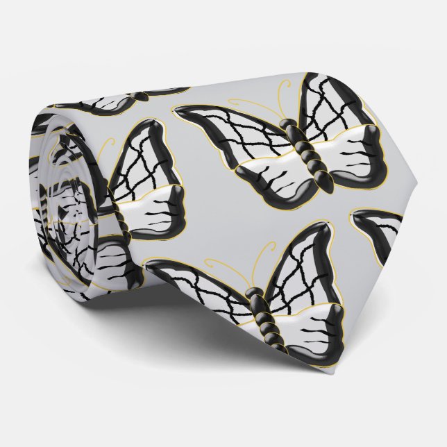 Schmetterlingsdesign Krawatte (Gerollt)