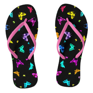 Schmetterlingsdruck Flip Flops