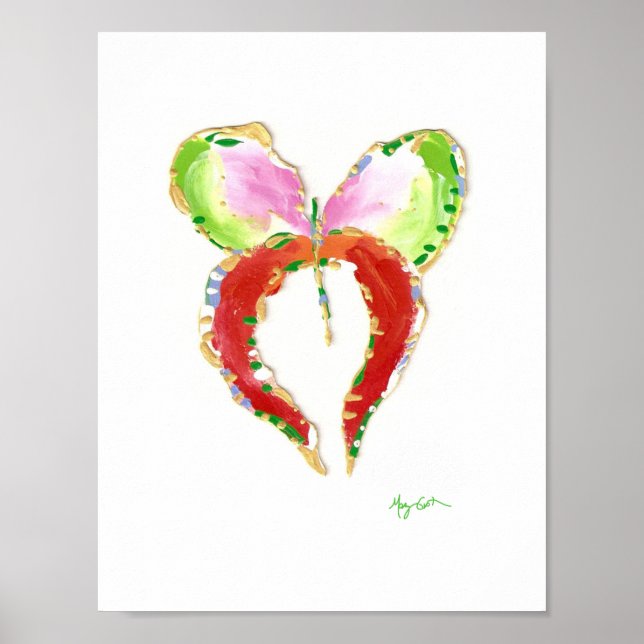 Schmetterlingsdruck Groth Poster (Vorne)