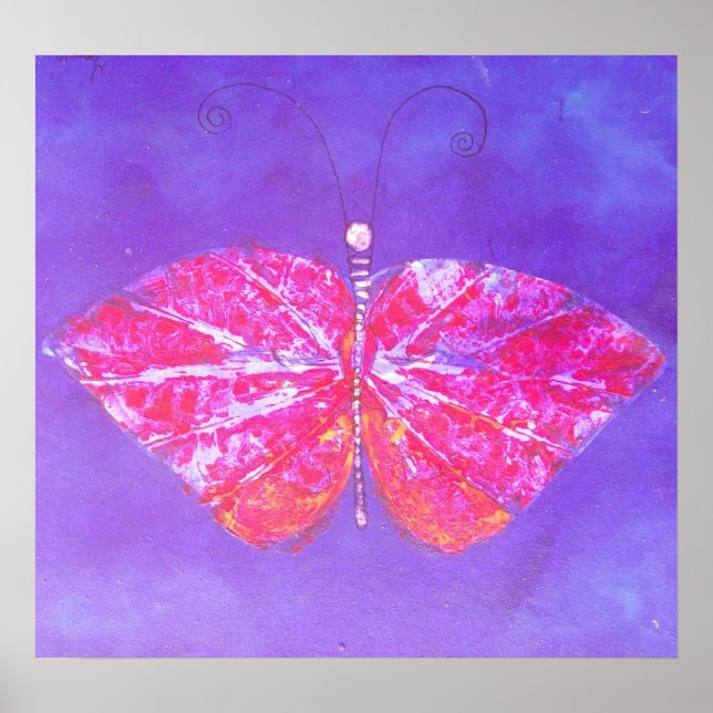 Schmetterlingsdruck Poster (Vorne)
