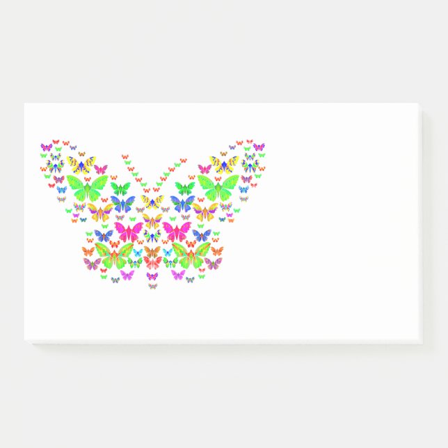 'Schmetterlingsexplosion' Post-It® Notes, 10" x 6" Post-it Klebezettel (Vorderseite)