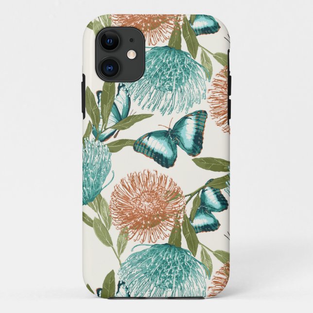 Schmetterlingsfernsprecher Case-Mate iPhone Hülle (Rückseite)