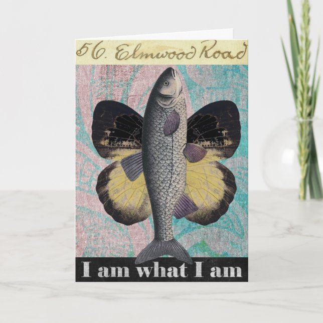 Schmetterlingsfisch, Vatertag Karte (Vorderseite)