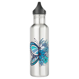 Schmetterlingsflasche Blume aus rostfreiem Stahl W Edelstahlflasche